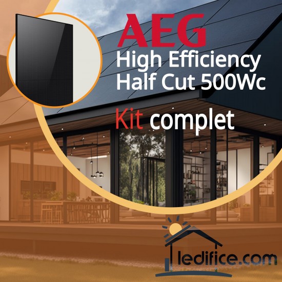 Kit photovoltaïque 8.5 kW AEG module 500Wc High Efficiency avec 17 panneaux AEG High Efficiency 500 